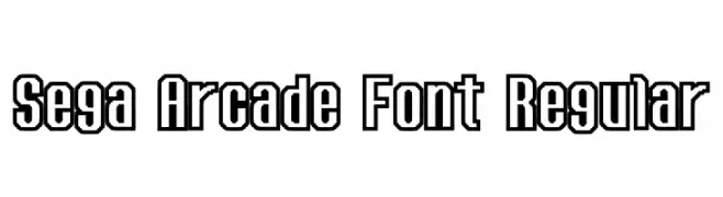 Sega Arcade Font Regular  les polices de caractères gratuit tlcharger