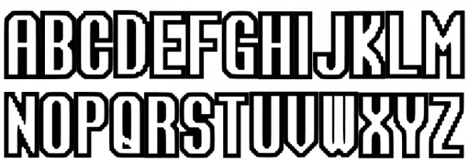 Sega Arcade Font Regular फ़ॉन्ट अपरकेस