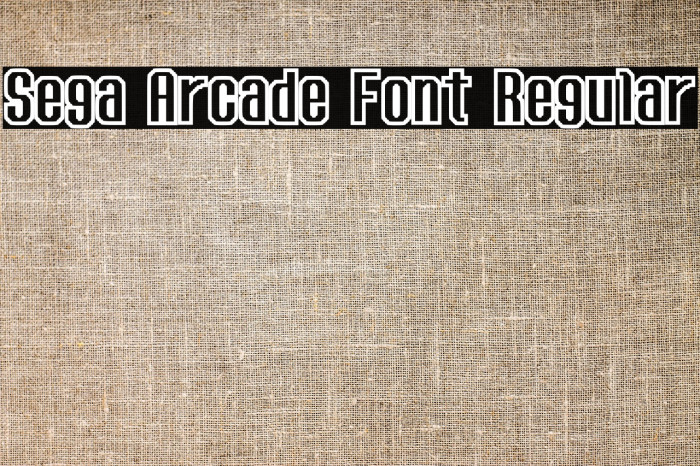 Sega Arcade Font Regular Example 3