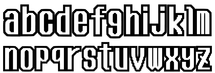 Sega Arcade Font Regular Font LOWERCASE