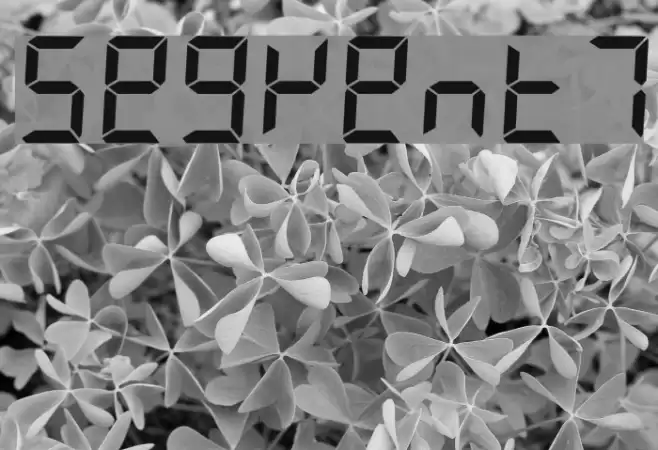 Segment7 Шрифта examples