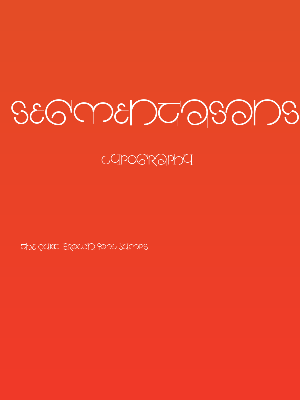 SegmentaSans Poster