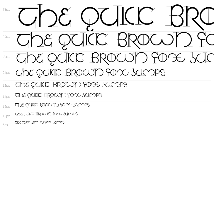 SegmentaSans Waterfall