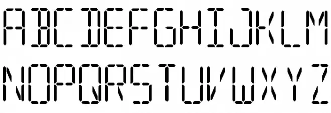 Segmental Font Litere mari