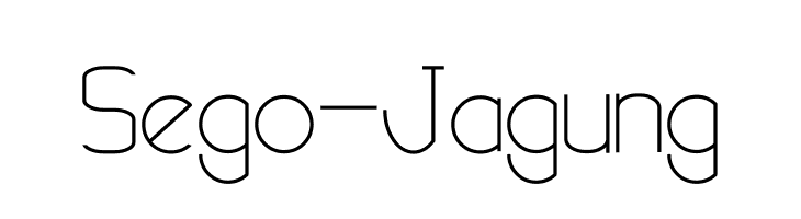 Sego-Jagung  Frei Schriftart Herunterladen