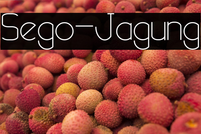 Sego-Jagung Example 2