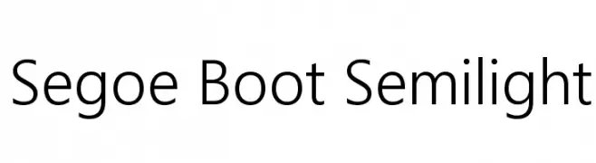 Segoe Boot Semilight  Fuentes Gratis Descargar