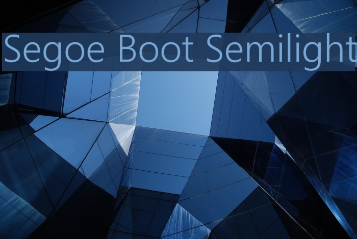Segoe Boot Semilight Font examples
