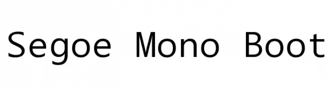 Segoe Mono Boot  Fuentes Gratis Descargar