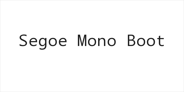 Segoe Mono Boot Logo
