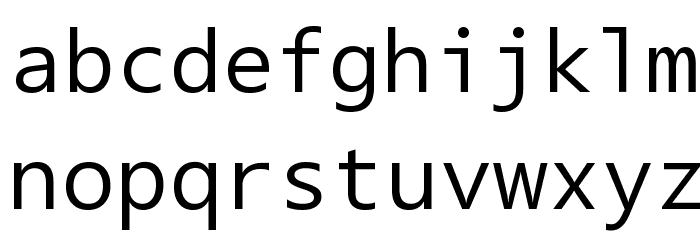 Segoe Mono Boot Font LOWERCASE