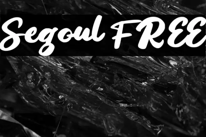 Segoul FREE Font examples