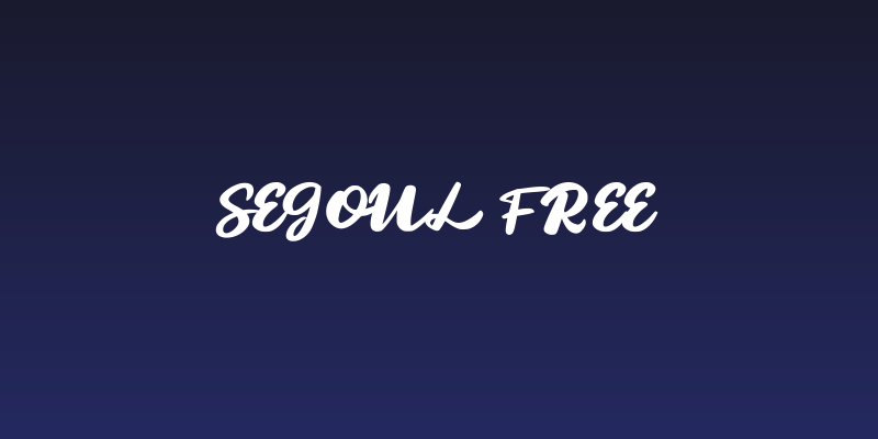 Segoul FREE Social Header