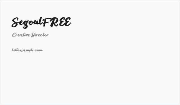 SegoulFREE Business Card