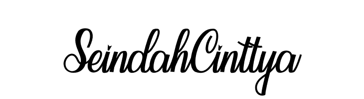 Seindah Cinttya  Frei Schriftart Herunterladen