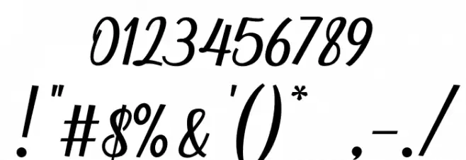 Seindah Cinttya Font OTHER CHARS