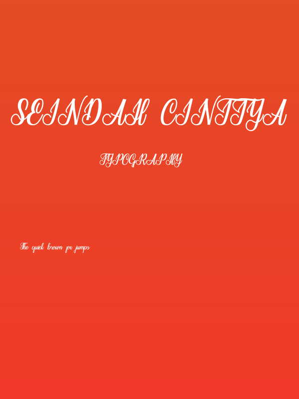 Seindah Cinttya Poster