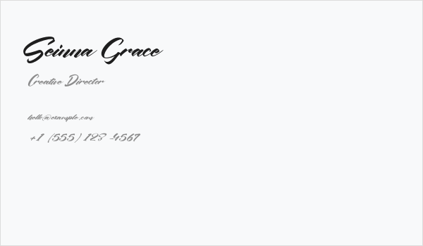Seinna Grace Business Card