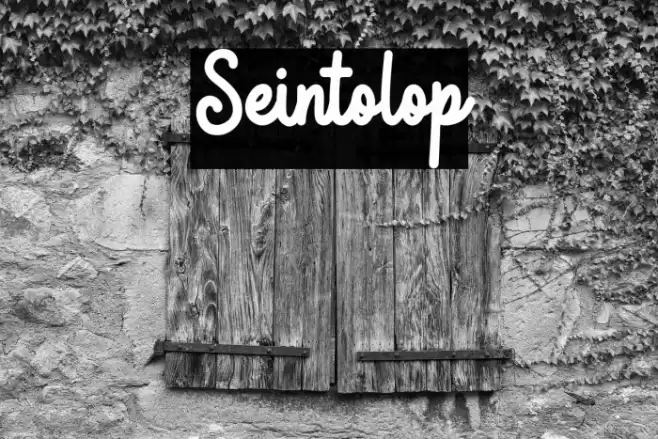 Seintolop Font examples
