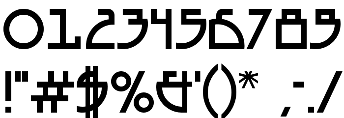 Seized Future A Font OTHER CHARS