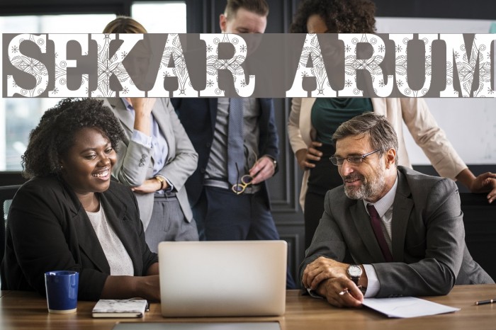 Sekar Arum Font examples