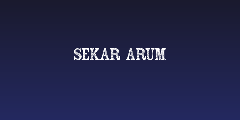 Sekar Arum Social Header