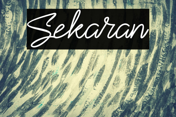 Sekaran Font examples