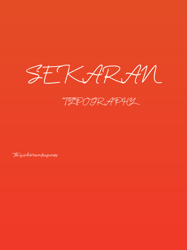 Sekaran Poster