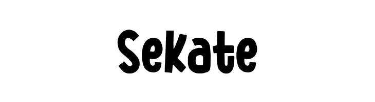 Sekate  免费字体下载