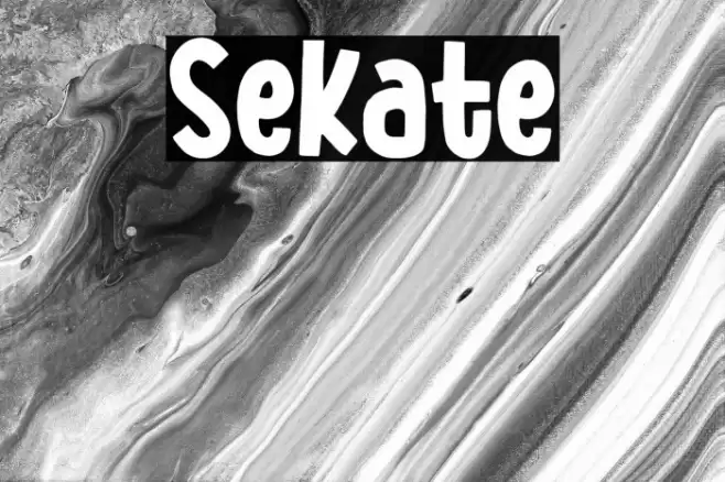 Sekate Font examples