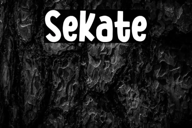 Sekate Font examples