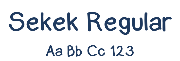 Sekek Regular Font Preview