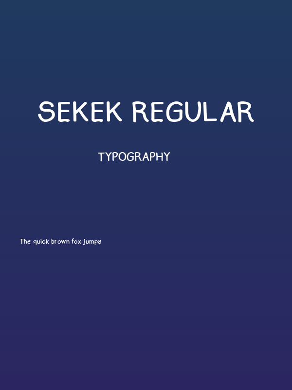 Sekek Regular Poster