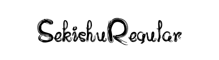 Sekishu Regular  Free Fonts Download
