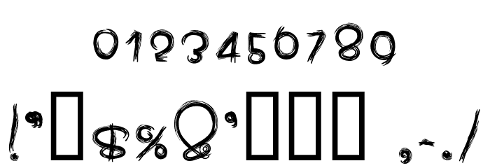 Sekishu Regular フォント その他の文字