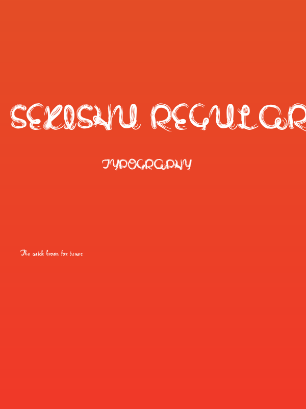 Sekishu Regular Poster