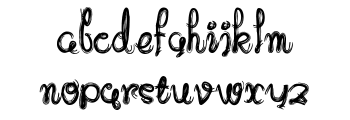Sekishu Regular フォント 小文字