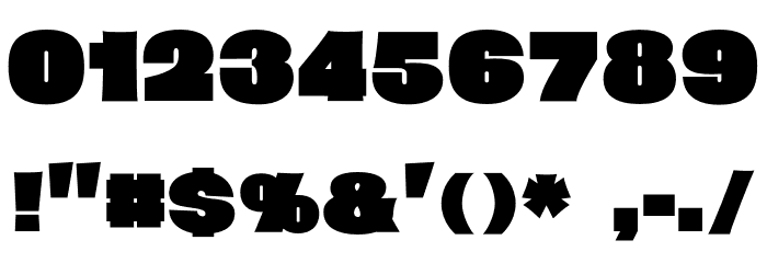 Sekiyou Black Font Alte caractere