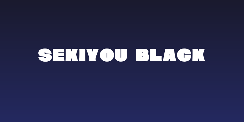Sekiyou Black Social Header