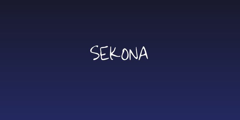 Sekona Social Header