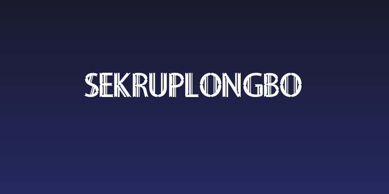 Sekruplongbo Social Header