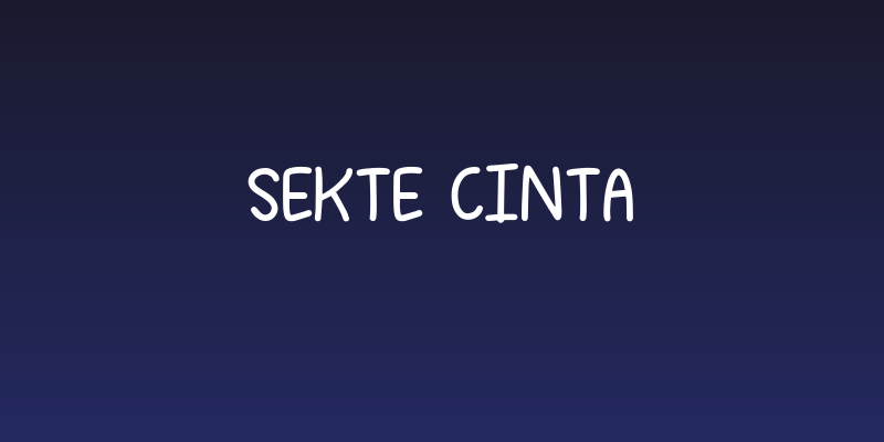 Sekte Cinta Social Header