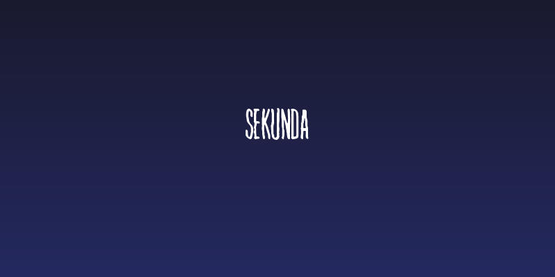 Sekunda Social Header