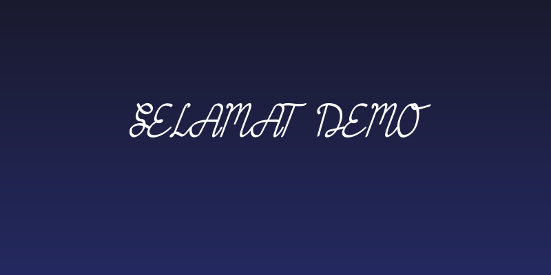 Selamat Demo Social Header