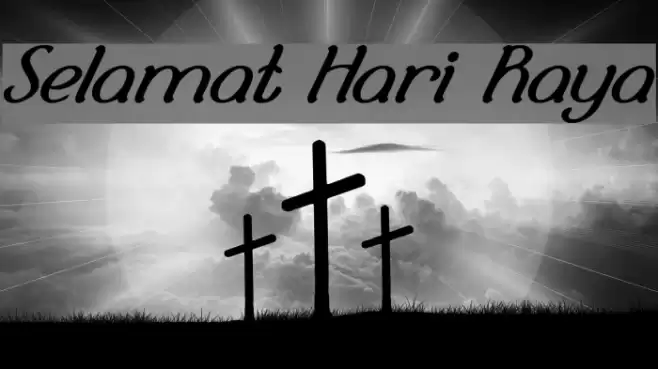 Selamat Hari Raya Font examples