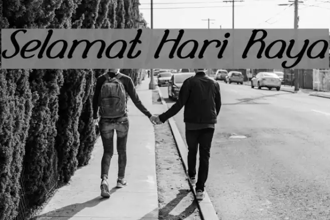 Selamat Hari Raya Font examples