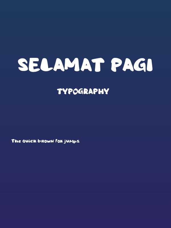 Selamat Pagi Poster