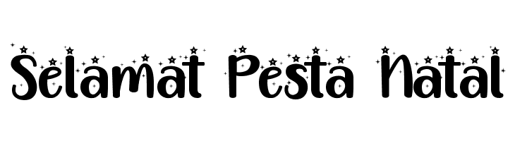 Selamat Pesta Natal  フリーフォントのダウンロード