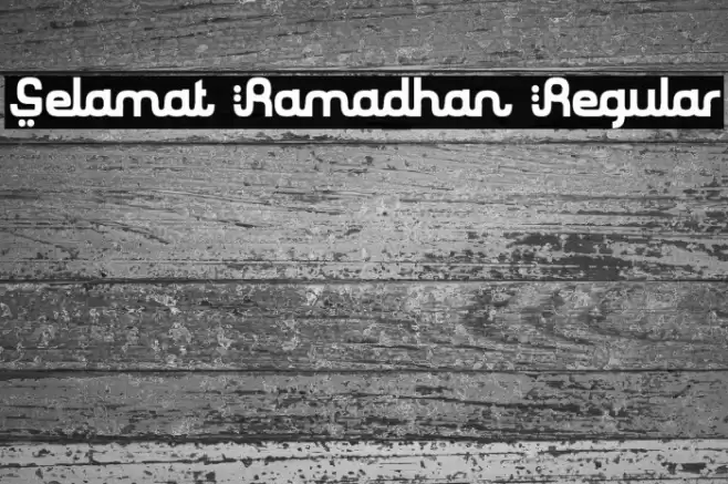 Selamat Ramadhan Regular Font examples