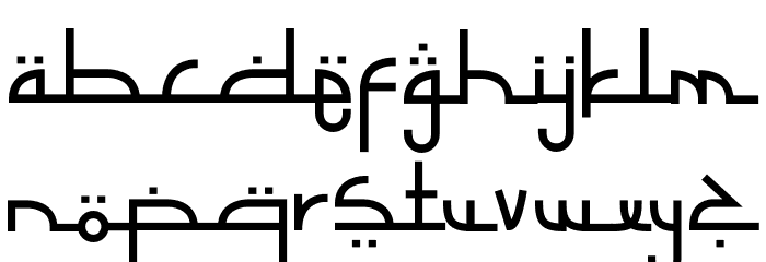 Selamet Lebaran Font LOWERCASE